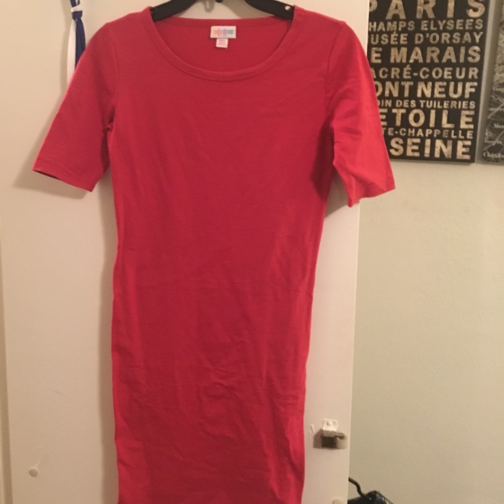 Xxs Julia lularoe solid red